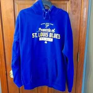 STL BLUES HOODIE, SZ. 2XL, VERY GOOD CONDITION